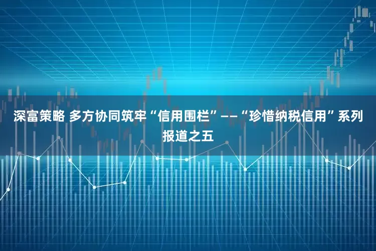 深富策略 多方协同筑牢“信用围栏”——“珍惜纳税信用”系列报道之五